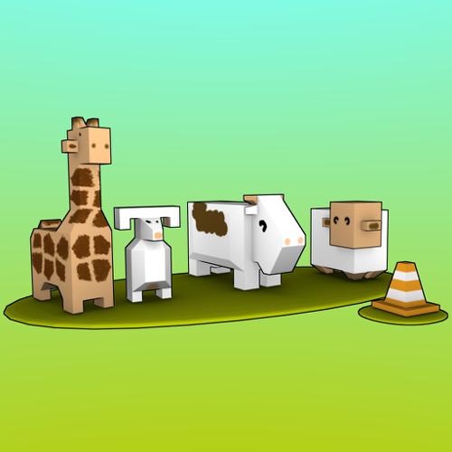 Low poly animals preview image